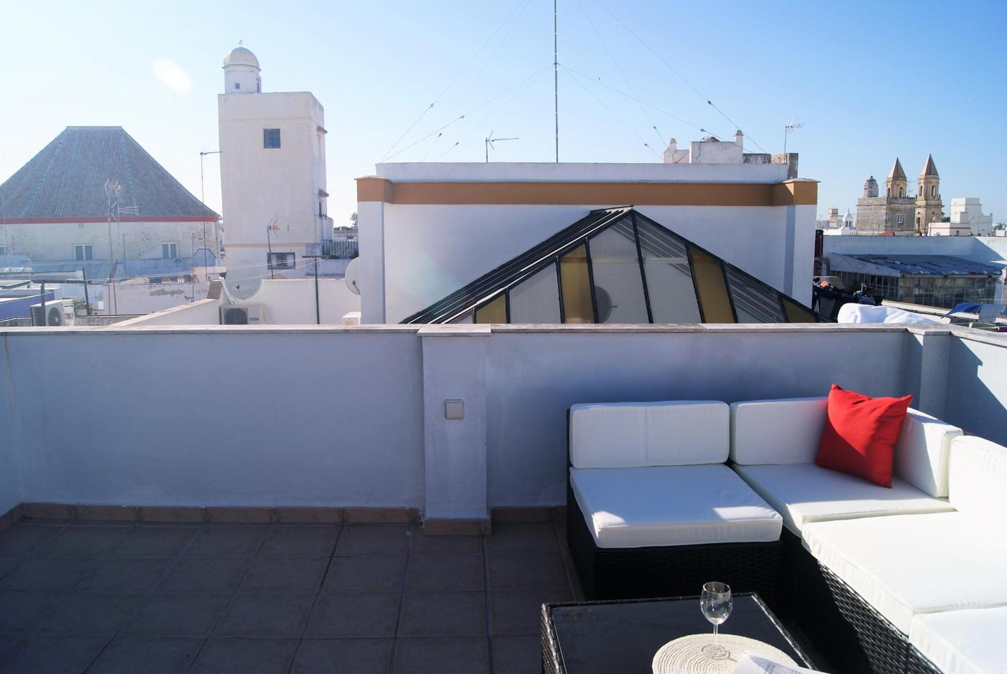 Cdz - Atico Tavira Two Private Terraces With Great Views Lägenhet Cádiz Exteriör bild